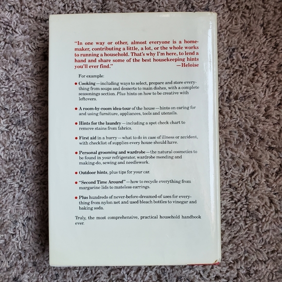 🛍hints from Heloise book 1980, great condition, original jacket - Picture 3 of 7